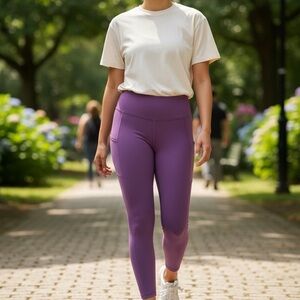 lululemon athletica Vibrant Purple Leggings -LIKE NEW